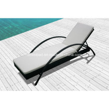 Outdoor Rattan Chaise für Garten mit Aluminium / SGS (7615)